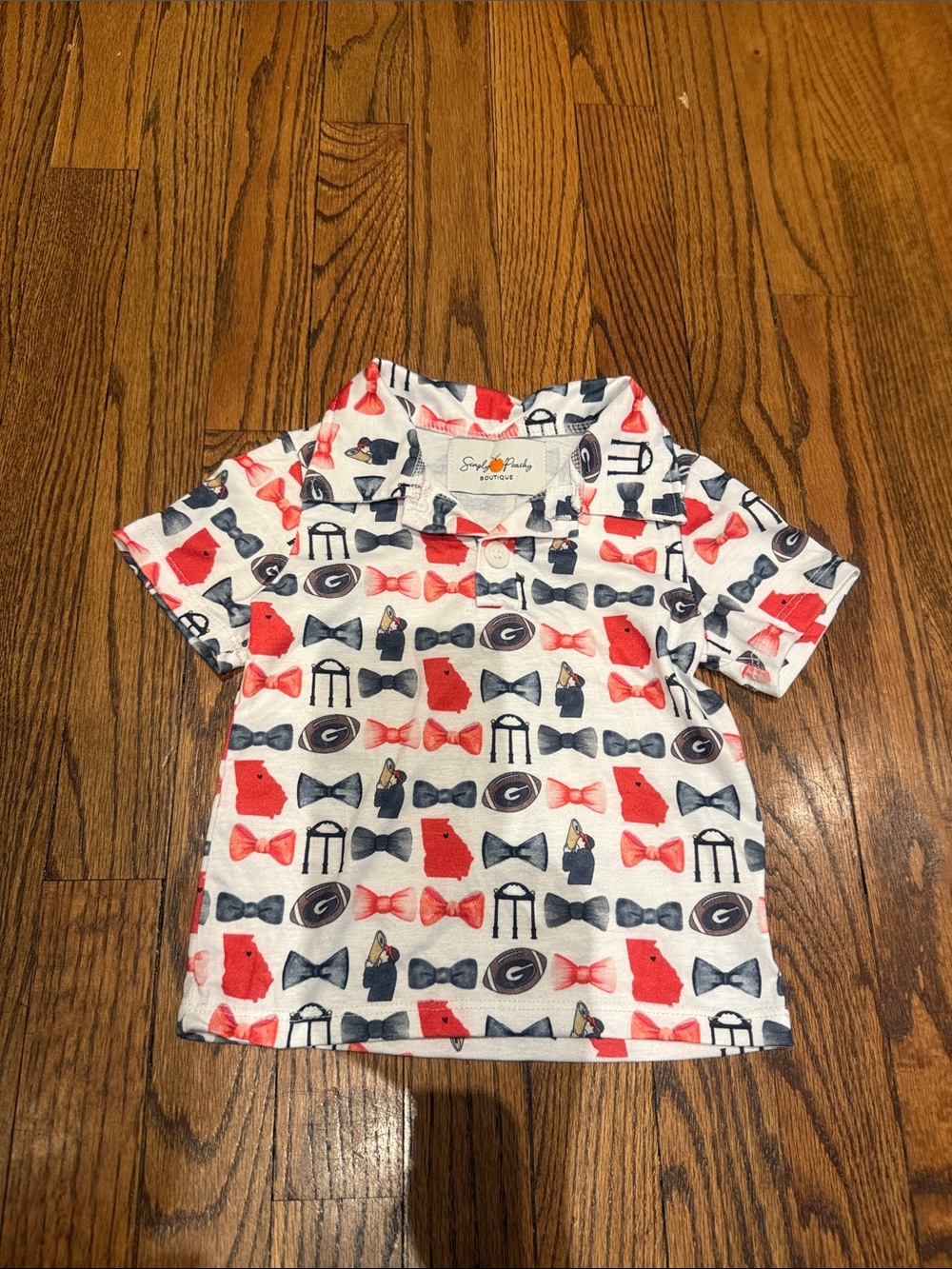 UGA Print Short Sleeve Polo